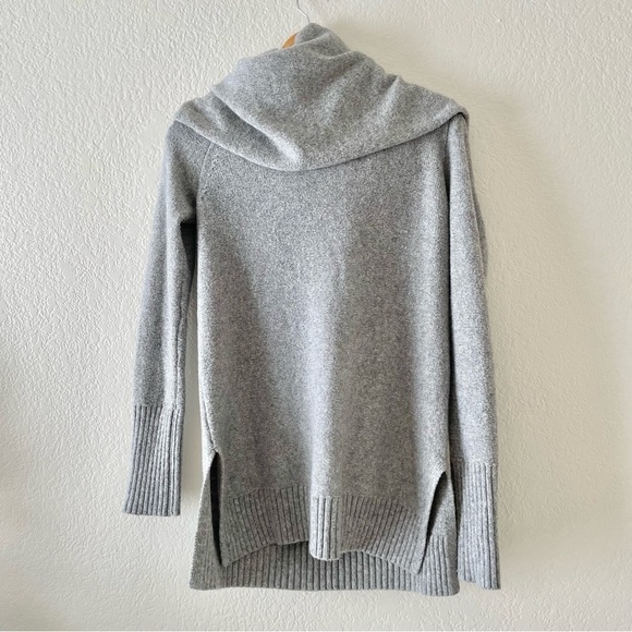 White + Warren 3 way Cowl Turtleneck Gray - Picture 1 of 10